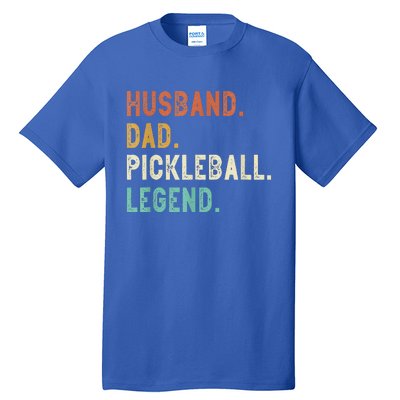 Husband Dad Pickleball Legend Funny Dad Pickleball Tall T-Shirt