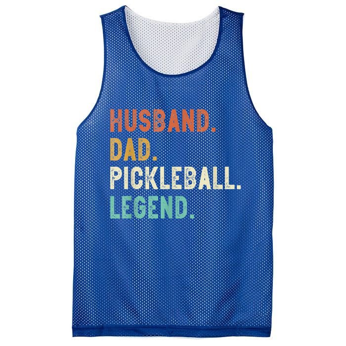 Husband Dad Pickleball Legend Funny Dad Pickleball Mesh Reversible Basketball Jersey Tank