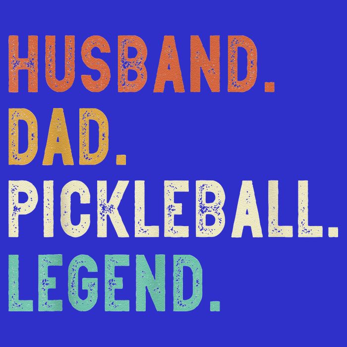 Husband Dad Pickleball Legend Funny Dad Pickleball Premium T-Shirt