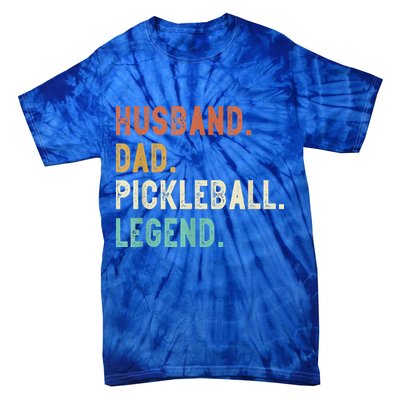 Husband Dad Pickleball Legend Funny Dad Pickleball Tie-Dye T-Shirt