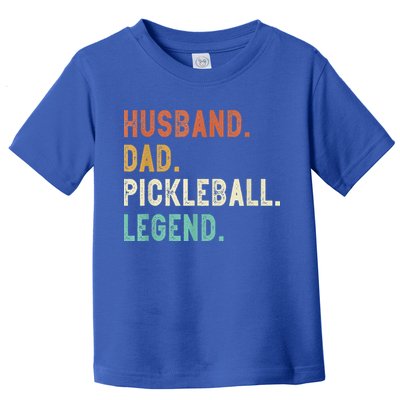 Husband Dad Pickleball Legend Funny Dad Pickleball Toddler T-Shirt