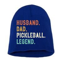 Husband Dad Pickleball Legend Funny Dad Pickleball Short Acrylic Beanie