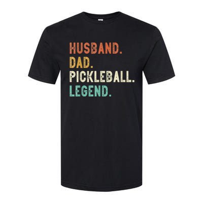 Husband Dad Pickleball Legend Funny Dad Pickleball Softstyle CVC T-Shirt