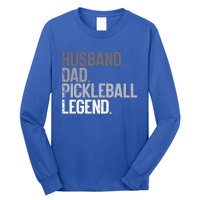 Husband Dad Pickelball Legend Funny Pickleball Player Gift Long Sleeve Shirt