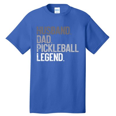 Husband Dad Pickelball Legend Funny Pickleball Player Gift Tall T-Shirt