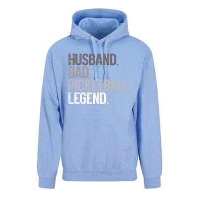 Husband Dad Pickelball Legend Funny Pickleball Player Gift Unisex Surf Hoodie