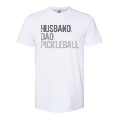 Husband Dad Pickelball Legend Funny Pickleball Player Gift Softstyle CVC T-Shirt