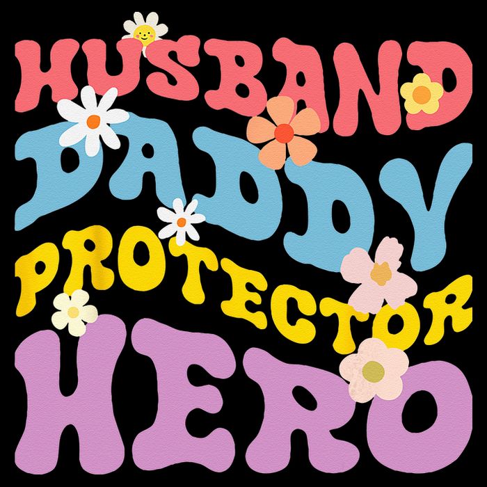 Husband Daddy Protector Hero Flexfit Unipanel Trucker Cap