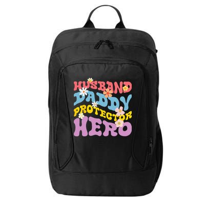 Husband Daddy Protector Hero City Backpack