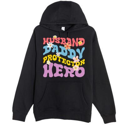 Husband Daddy Protector Hero Premium Pullover Hoodie