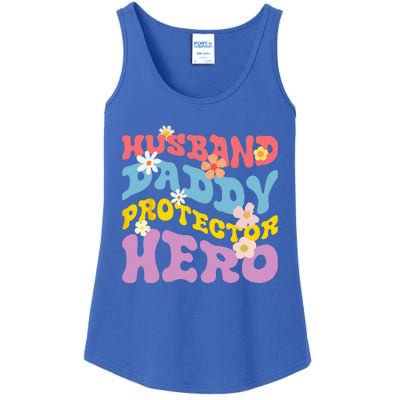 Husband Daddy Protector Hero Ladies Essential Tank