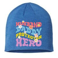 Husband Daddy Protector Hero Sustainable Beanie