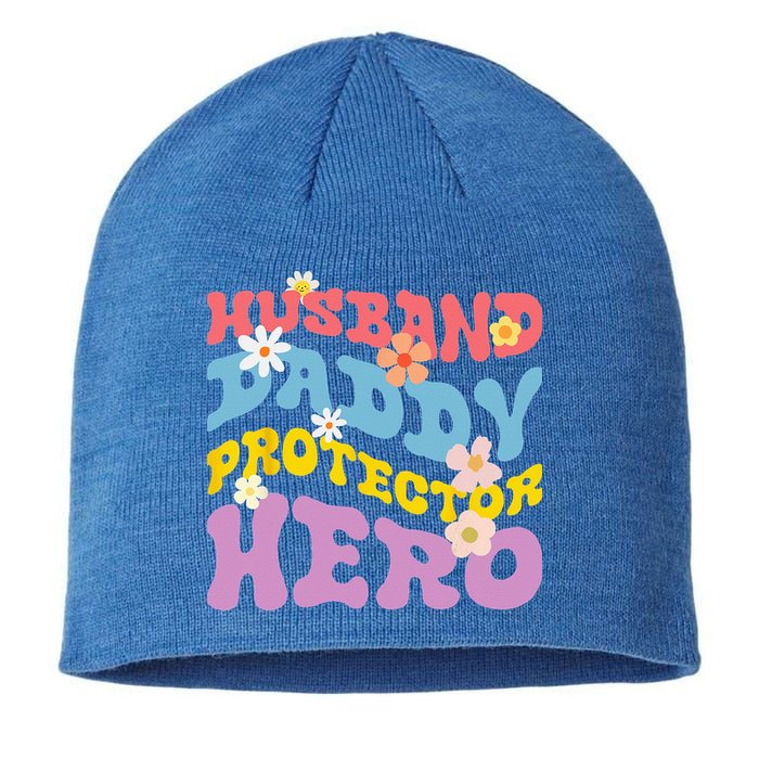 Husband Daddy Protector Hero Sustainable Beanie