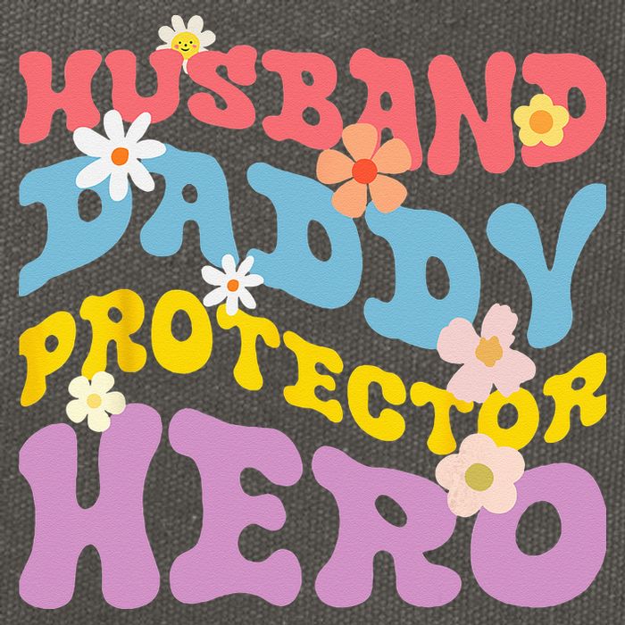Husband Daddy Protector Hero Cotton Canvas Backpack