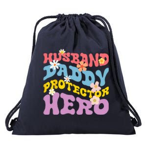 Husband Daddy Protector Hero Drawstring Bag