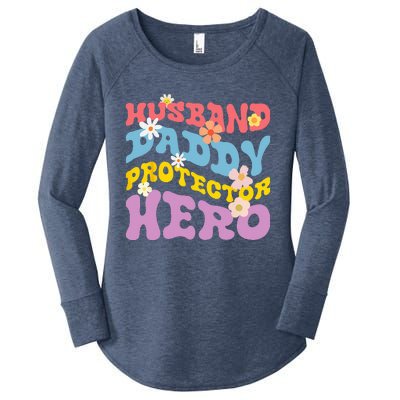 Husband Daddy Protector Hero Women's Perfect Tri Tunic Long Sleeve Shirt