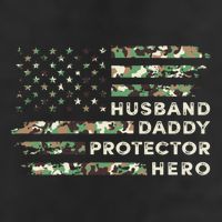 Husband Daddy Protector Hero Camouflage Flag Fathers Day Great Gift 11oz C Handle Ceramic Mug
