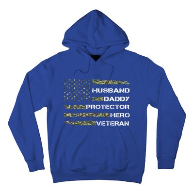 Husband Daddy Protector Hero Veteran Gift Hoodie