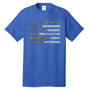 Husband Daddy Protector Hero Veteran Gift Tall T-Shirt