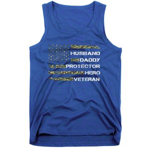 Husband Daddy Protector Hero Veteran Gift Tank Top