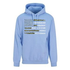 Husband Daddy Protector Hero Veteran Gift Unisex Surf Hoodie