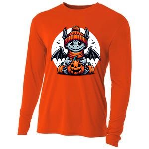 Halloween Dragon Pumpkin Cooling Performance Long Sleeve Crew