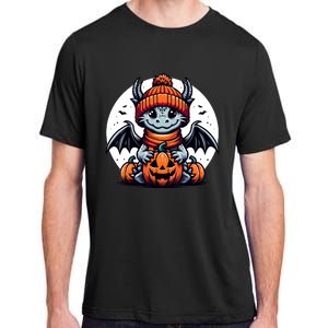 Halloween Dragon Pumpkin Adult ChromaSoft Performance T-Shirt