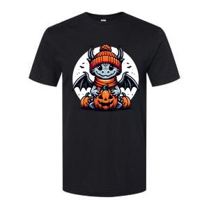 Halloween Dragon Pumpkin Softstyle CVC T-Shirt