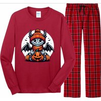 Halloween Dragon Pumpkin Long Sleeve Pajama Set