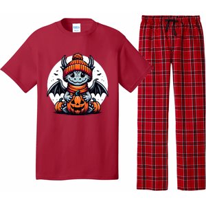 Halloween Dragon Pumpkin Pajama Set