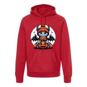 Halloween Dragon Pumpkin Premium Hoodie