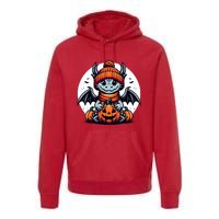 Halloween Dragon Pumpkin Premium Hoodie