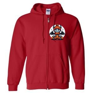 Halloween Dragon Pumpkin Full Zip Hoodie