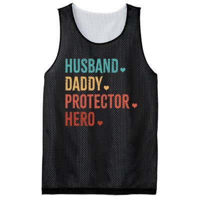 Husband Daddy Protector Hero Fathers Day camo Mesh Reversible Basketball Jersey Tank