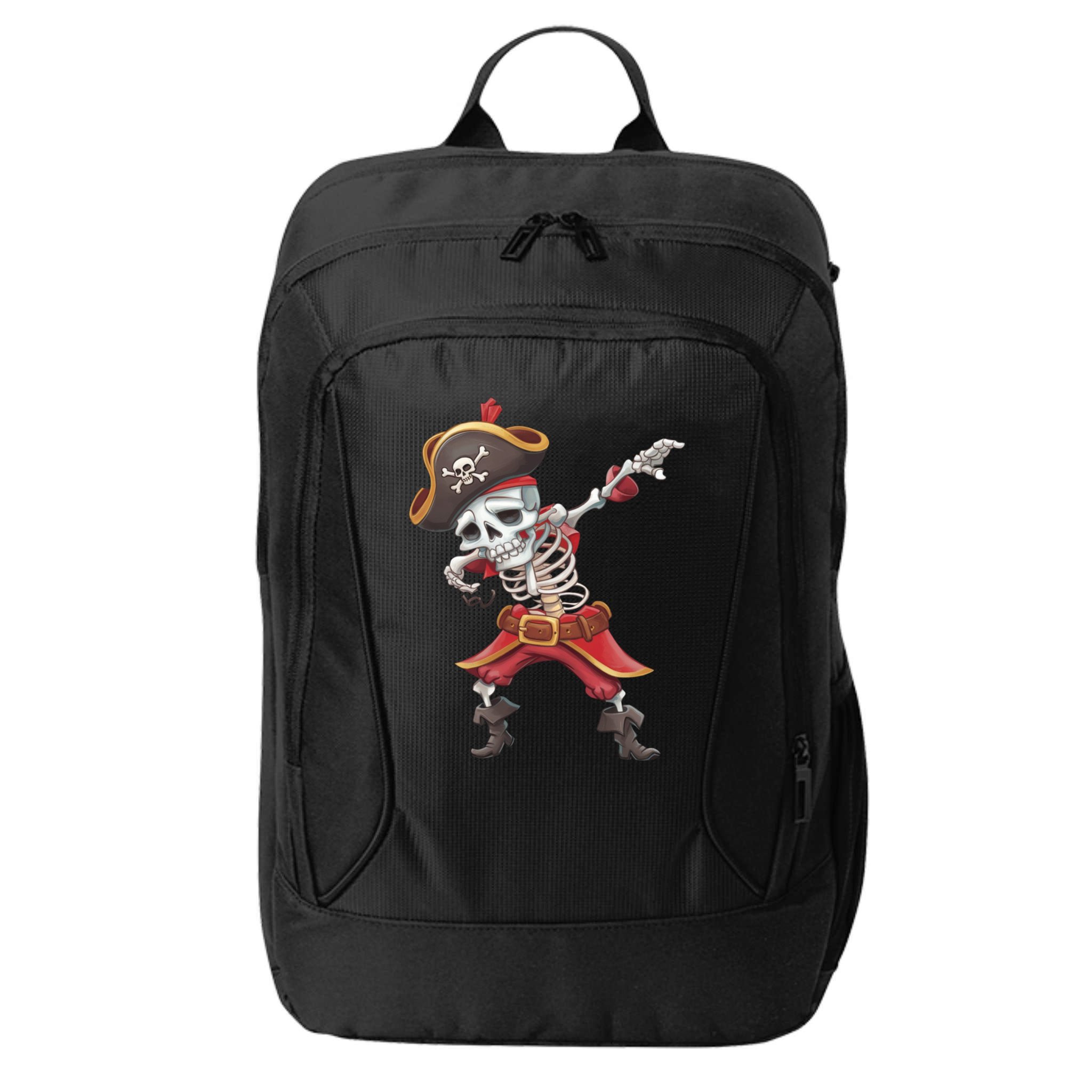 Halloween Dabbing Pirate Skeleton Funny Dab Funny Gift City Backpack