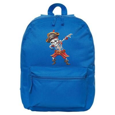 Halloween Dabbing Pirate Skeleton Funny Dab Funny Gift 16 in Basic Backpack