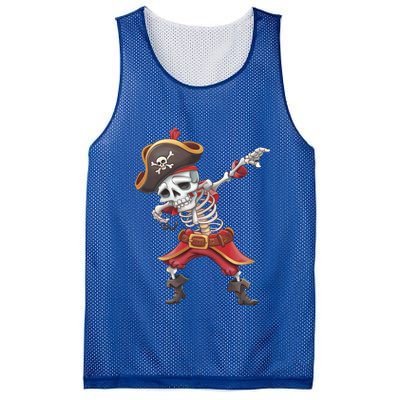 Halloween Dabbing Pirate Skeleton Funny Dab Funny Gift Mesh Reversible Basketball Jersey Tank