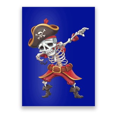 Halloween Dabbing Pirate Skeleton Funny Dab Funny Gift Poster