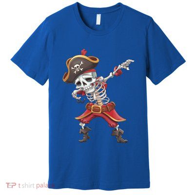 Halloween Dabbing Pirate Skeleton Funny Dab Funny Gift Premium T-Shirt
