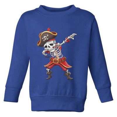 Halloween Dabbing Pirate Skeleton Funny Dab Funny Gift Toddler Sweatshirt