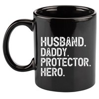 Husband Daddy Protector Hero Cool Gift 11oz C Handle Ceramic Mug