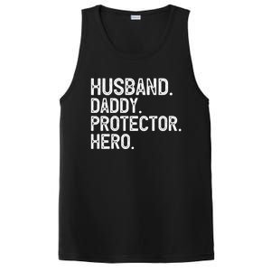 Husband Daddy Protector Hero Cool Gift PosiCharge Competitor Tank