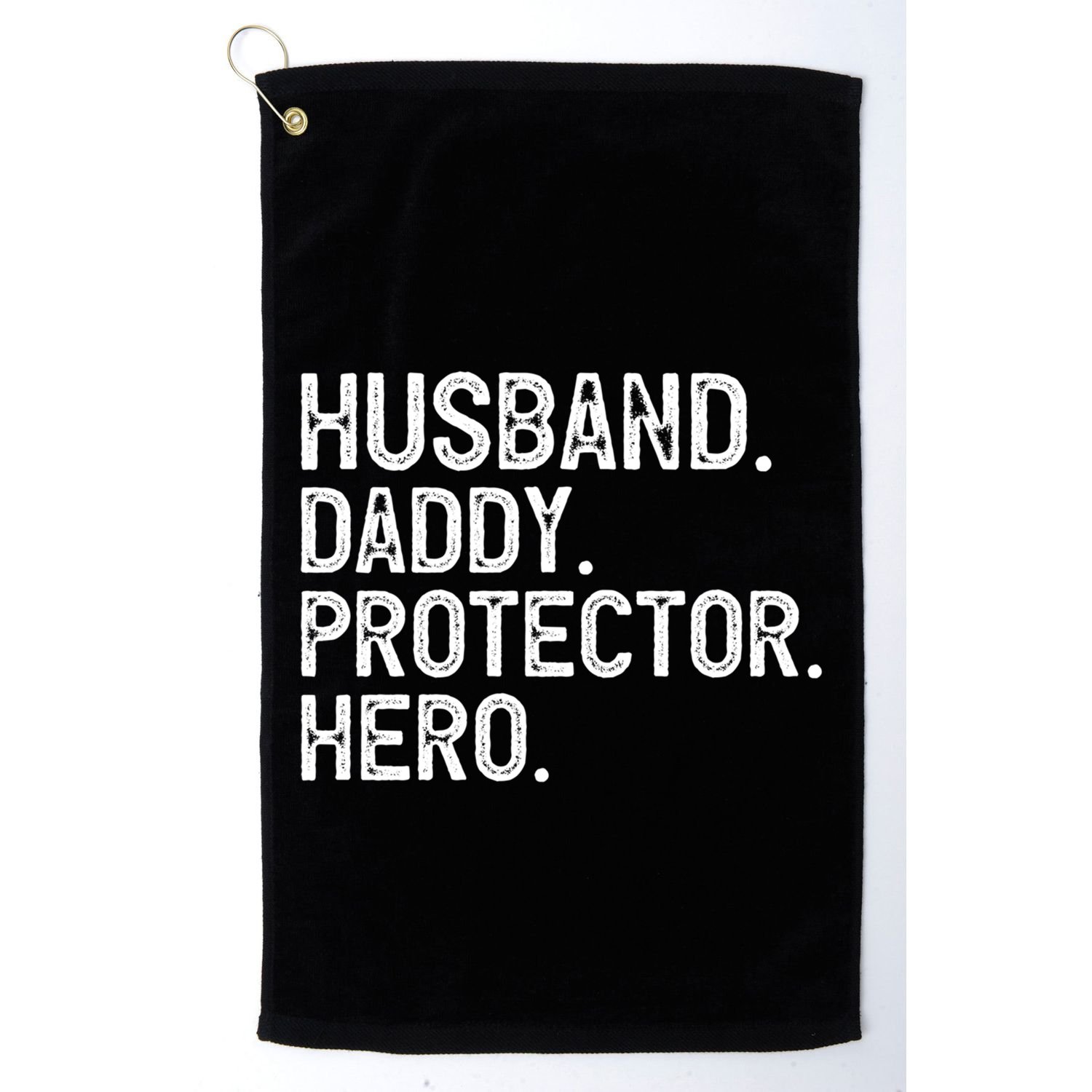 Husband Daddy Protector Hero Cool Gift Golf Towel