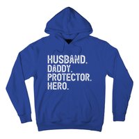 Husband Daddy Protector Hero Cool Gift Hoodie