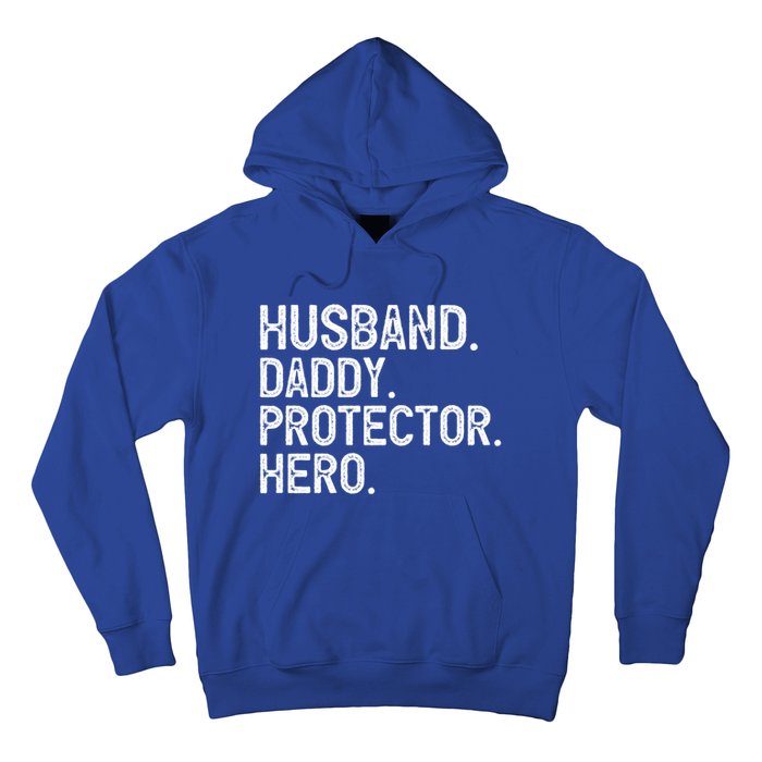 Husband Daddy Protector Hero Cool Gift Hoodie