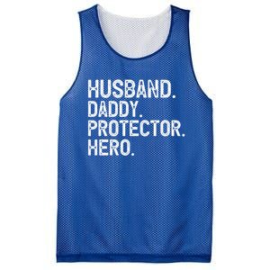 Husband Daddy Protector Hero Cool Gift Mesh Reversible Basketball Jersey Tank