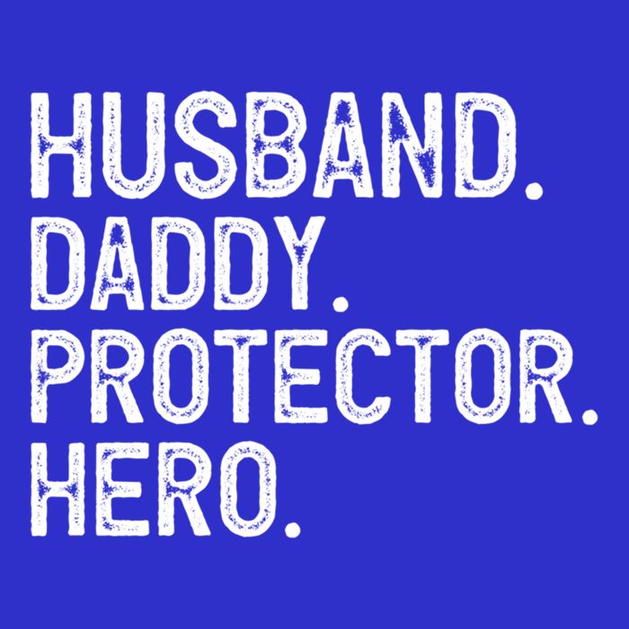 Husband Daddy Protector Hero Cool Gift Short Acrylic Beanie
