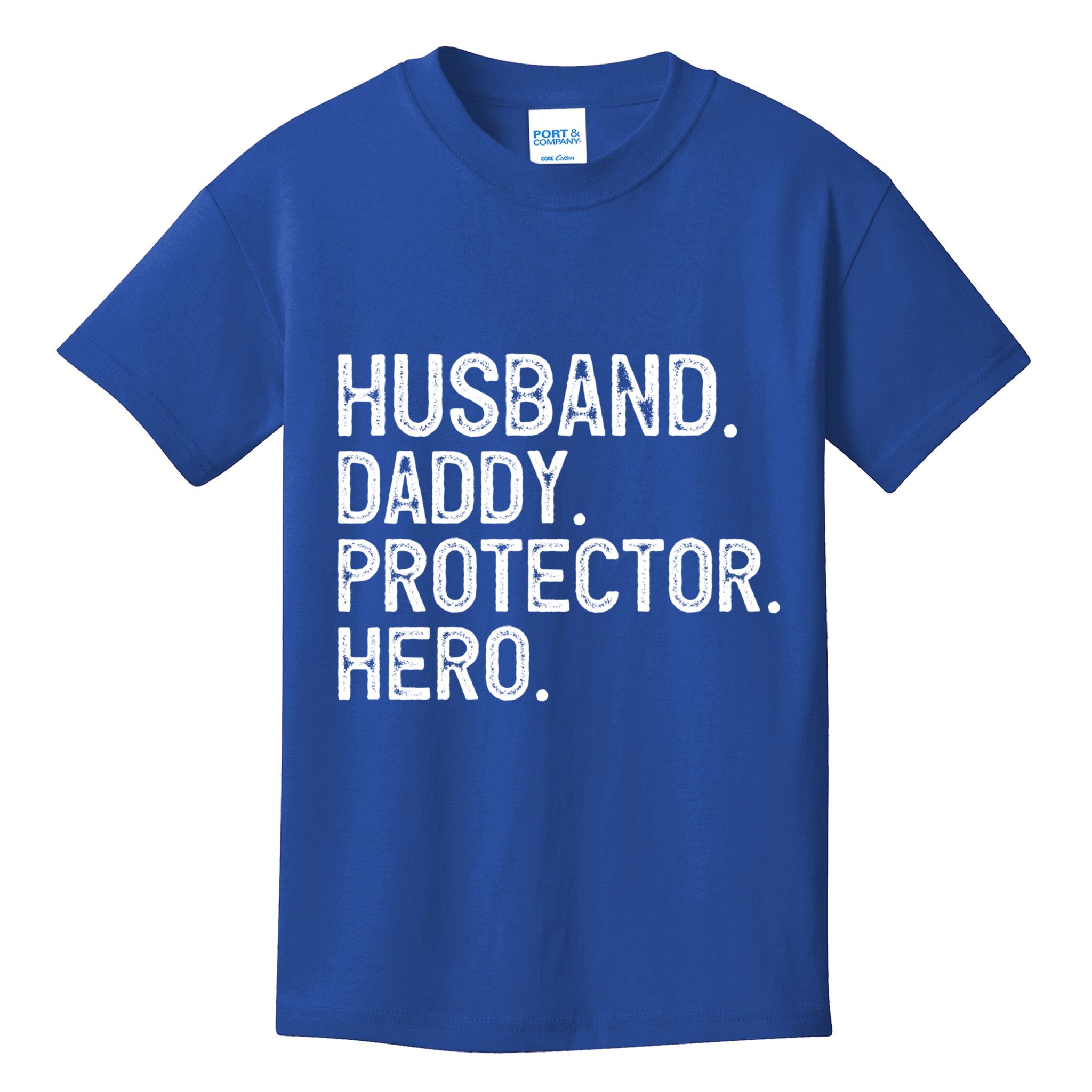 Husband Daddy Protector Hero Cool Gift Kids T-Shirt