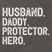 Husband Daddy Protector Hero Cool Gift Cotton Canvas Backpack