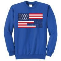 Husband Daddy Protector Hero Flag Patriotic Dad Cute Gift Tall Sweatshirt